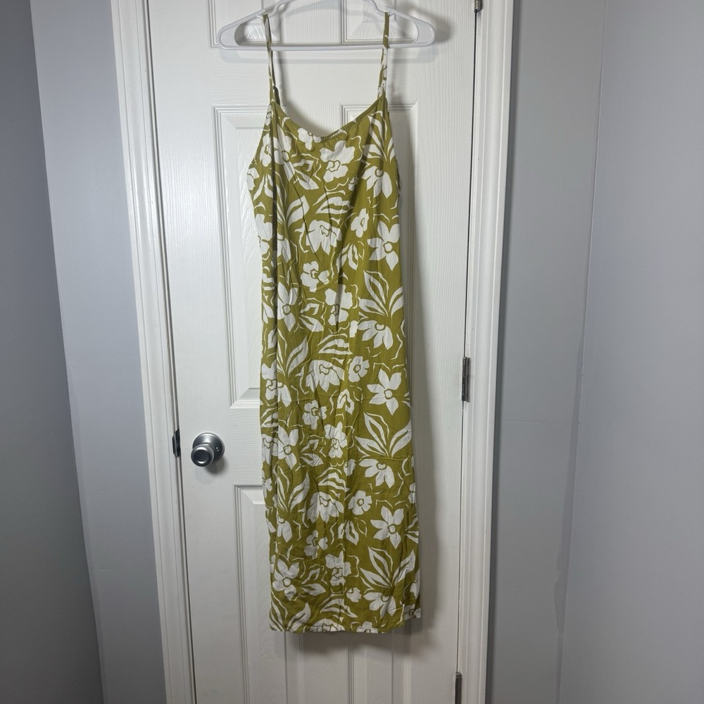 Billabong Tropical Maxi Dress Adjustable Straps XL Beach Lightweight